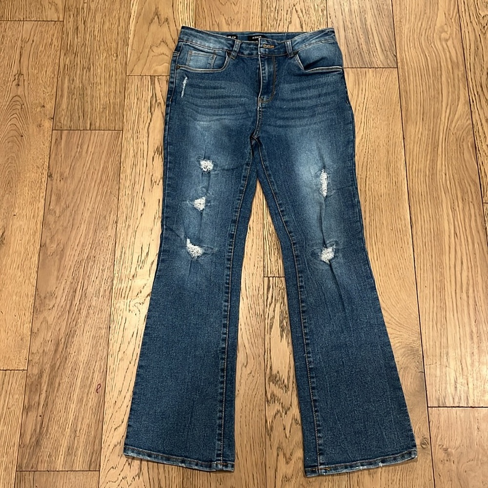 Hudson girls distressed flare jeans size 16
